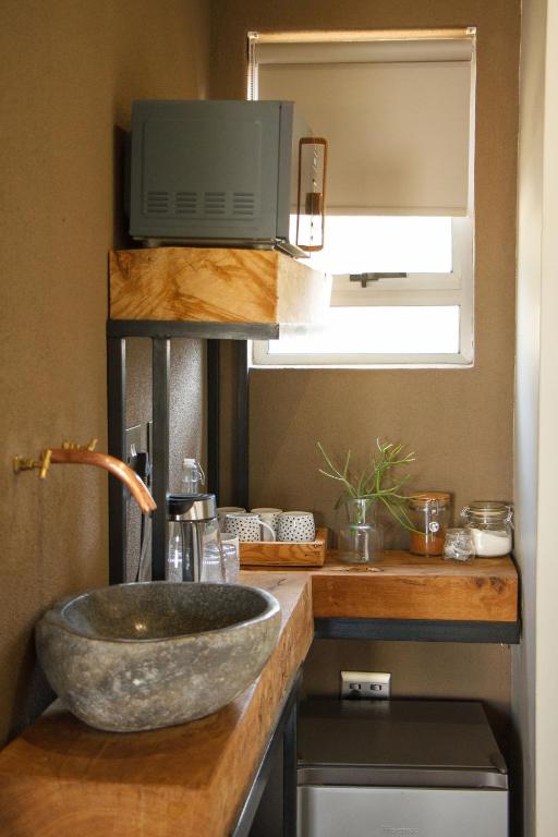 Kuchyň nebo kuchyňský kout v ubytování Stroomrivier Lodge