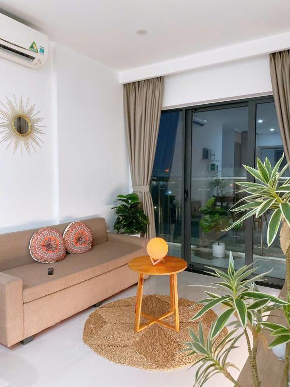 Posezení v ubytování Minh Anh Villa & Apartment