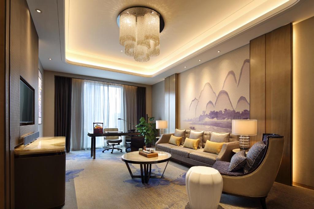 Posezení v ubytování Wanda Realm Liuzhou