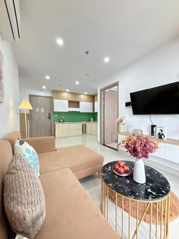Kuchyň nebo kuchyňský kout v ubytování Minh Anh Villa & Apartment