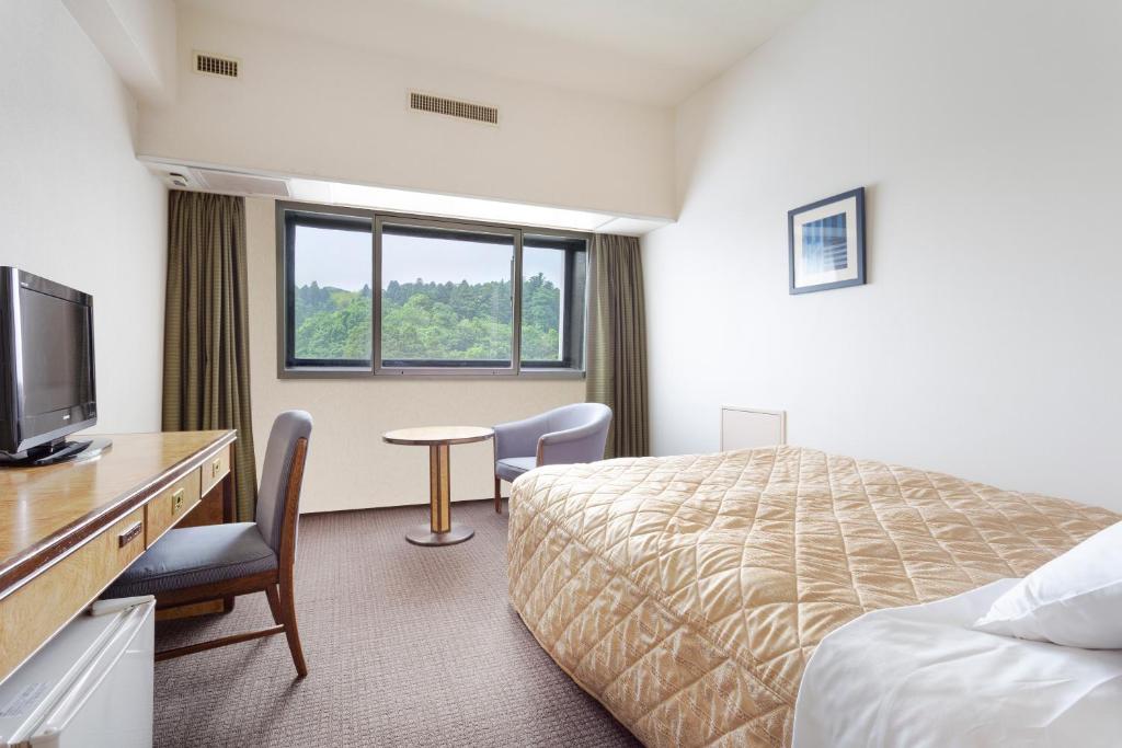 TV a/nebo společenská místnost v ubytování Art Hotel Narita