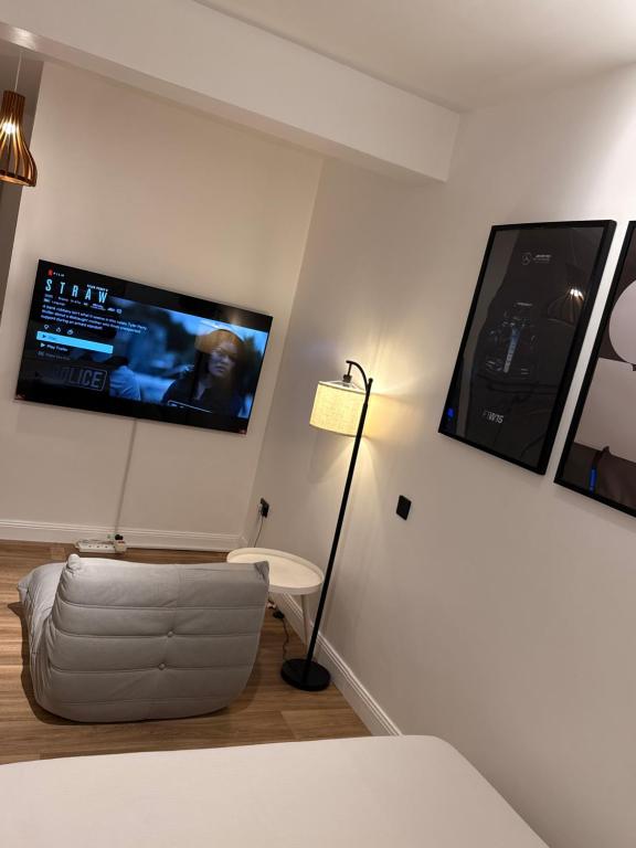 TV a/nebo společenská místnost v ubytování Iris by kisali