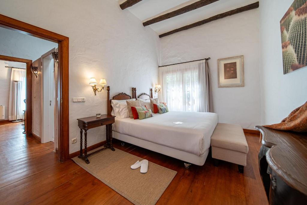 Postel nebo postele na pokoji v ubytování Caserio de Mozaga - Hotel Rural