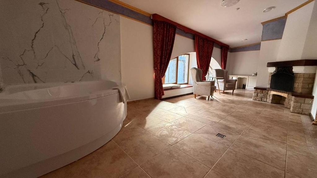 Koupelna v ubytování Spa-Hotel Myslyvskiy Dvir
