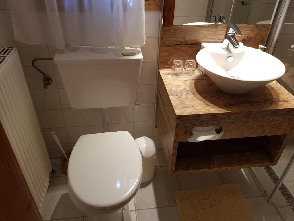 Kúpeľňa v ubytovaní Steinschalerhof