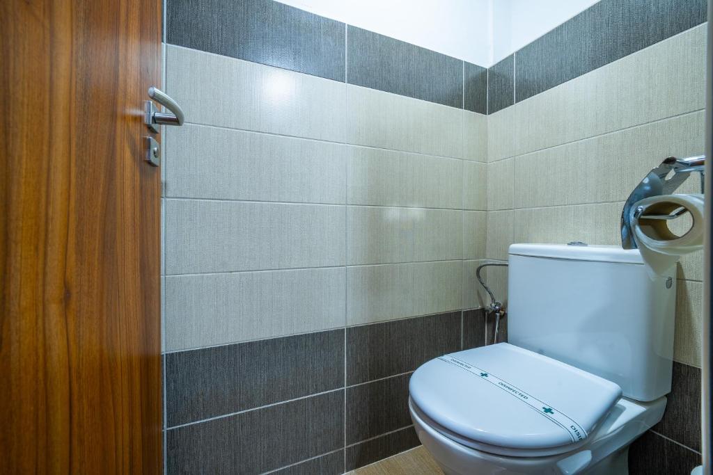 Koupelna v ubytování Hotel u Ledu