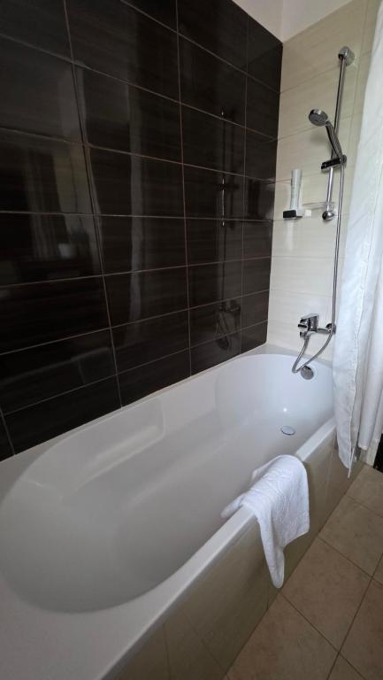 Koupelna v ubytování Hotel Carpați