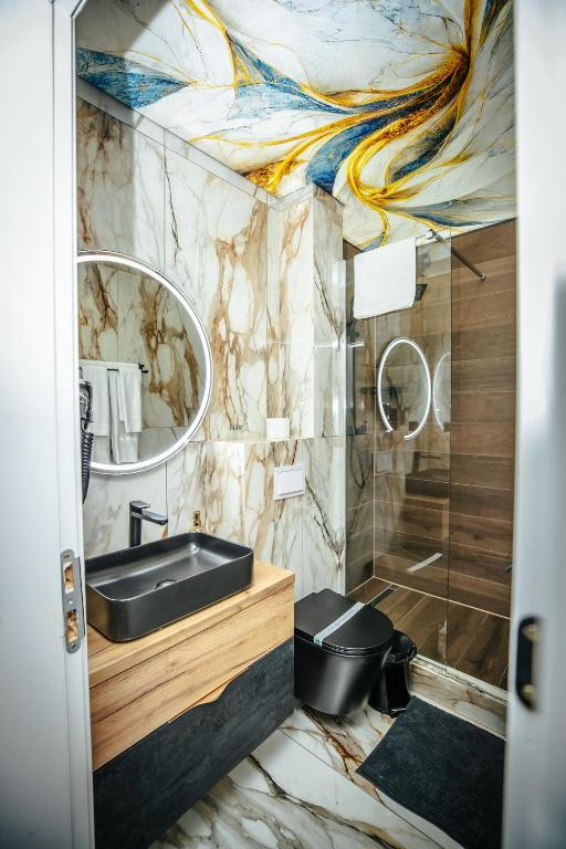 Koupelna v ubytování Fit Residence II