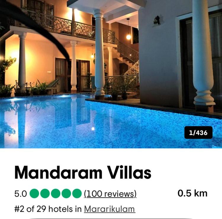 Bazén v ubytování Mandaram villas nebo v jeho okolí