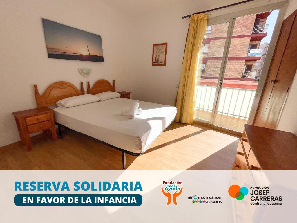 Posteľ alebo postele v izbe v ubytovaní Bungalows Pescador 3000