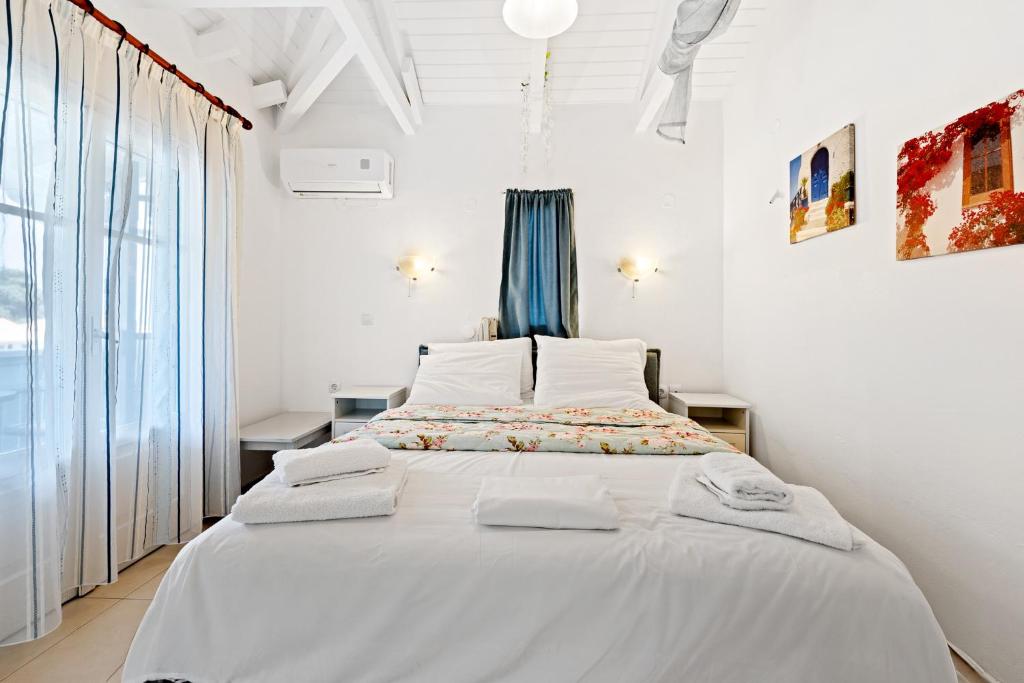 Cama o camas de una habitación en Hotel Selini