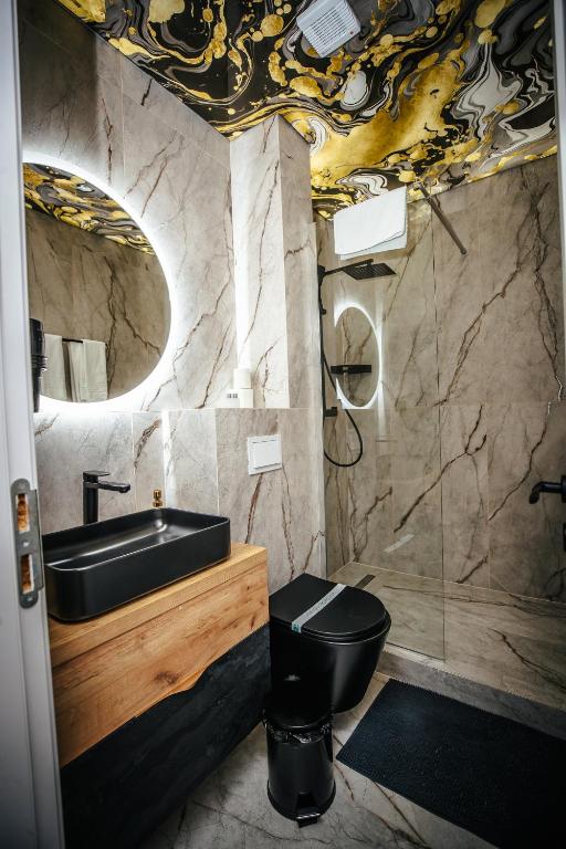 Koupelna v ubytování Fit Residence II