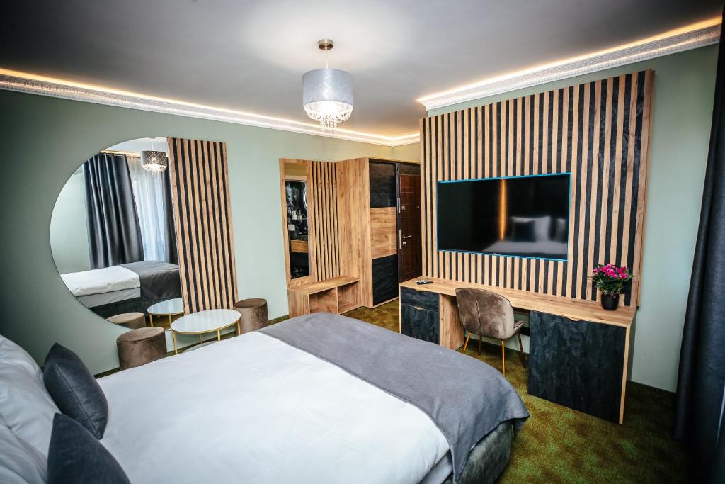 TV a/nebo společenská místnost v ubytování Fit Residence II