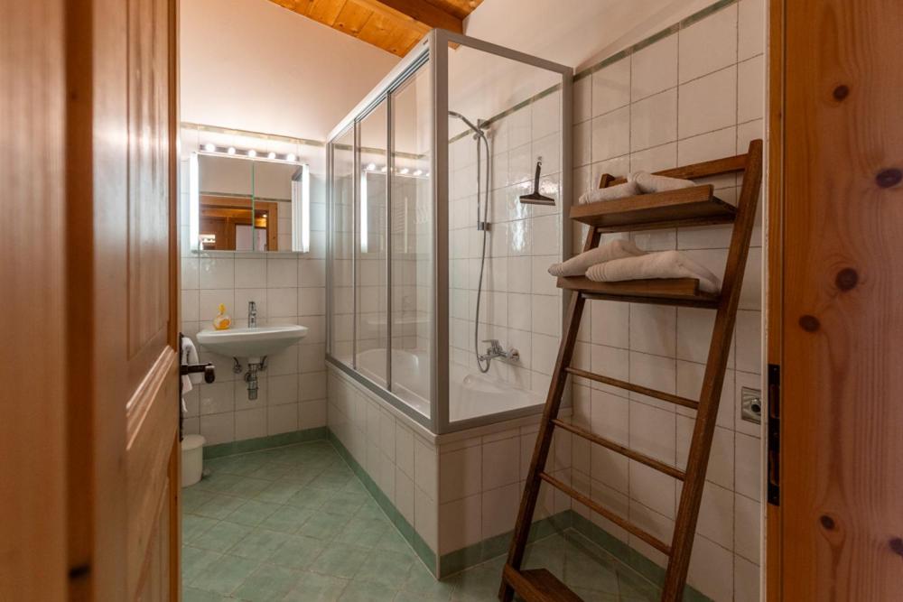 Kúpeľňa v ubytovaní Madlhof