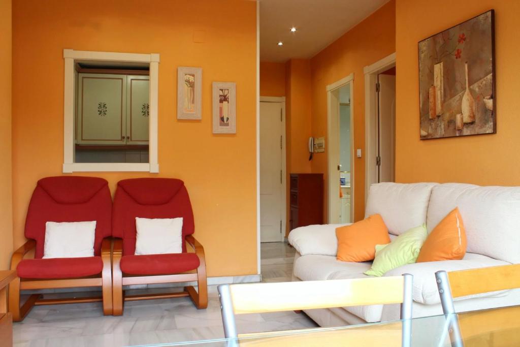 O zonă de relaxare la Apartamento Luminoso Y Acogedor