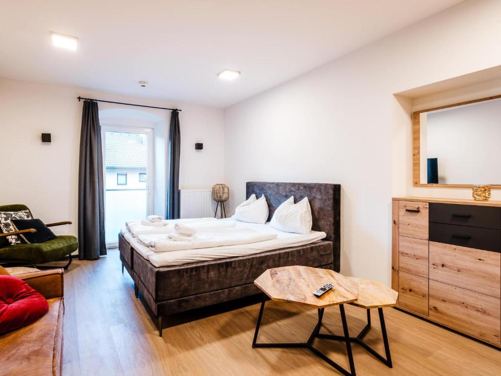 Postel nebo postele na pokoji v ubytování Clofers Relax Residences Rattendorf