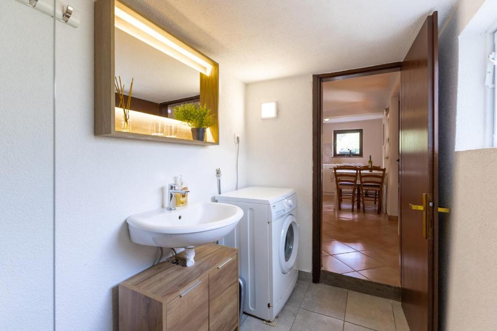 Koupelna v ubytování Apartments Dado