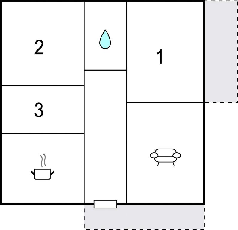 The floor plan of Cozy Apartment In Piano Di Mommio