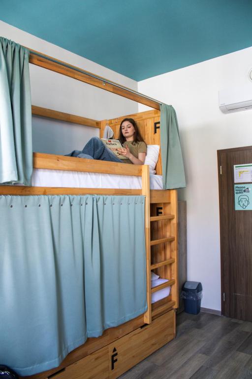 Postel nebo postele na pokoji v ubytování Prague Dream Hostel