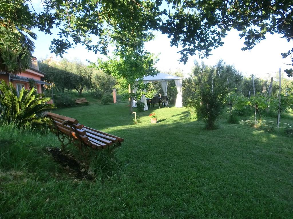 Zahrada ubytování B&B Lieti Colli
