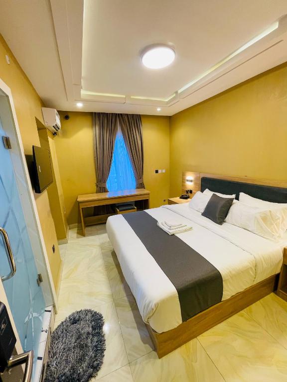 Postel nebo postele na pokoji v ubytování RIU HYATT HOTEL and SUITES