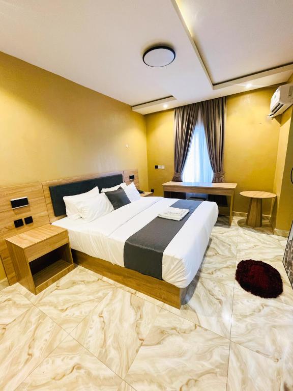 Postel nebo postele na pokoji v ubytování RIU HYATT HOTEL and SUITES