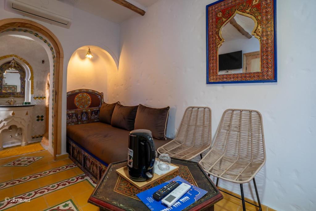 Część wypoczynkowa w obiekcie Riad ALHAMBRA