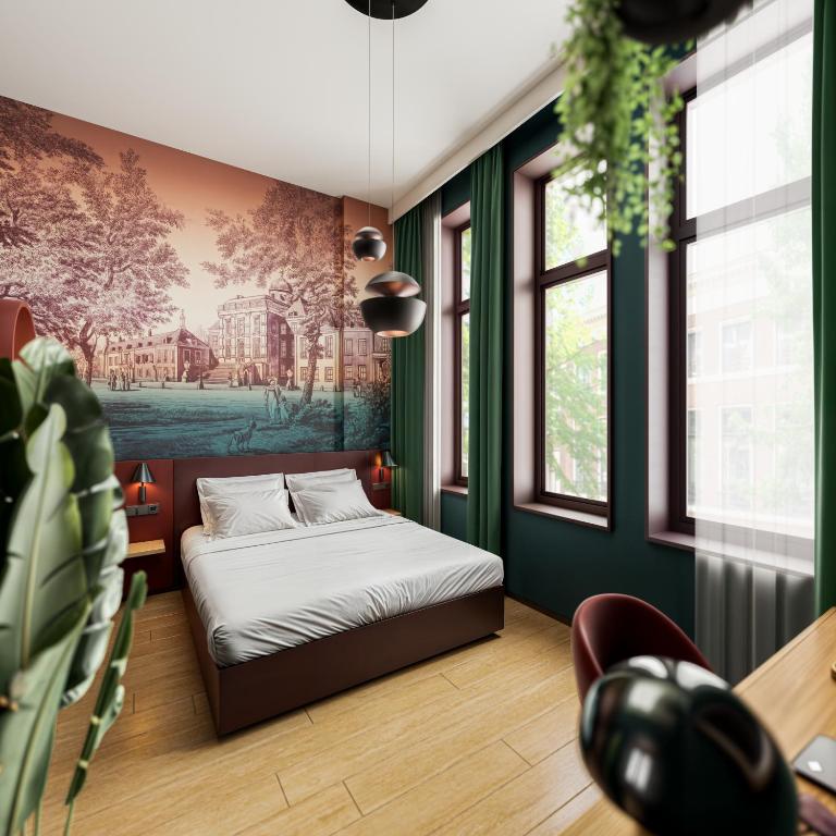 Postel nebo postele na pokoji v ubytování The Ald Hotel
