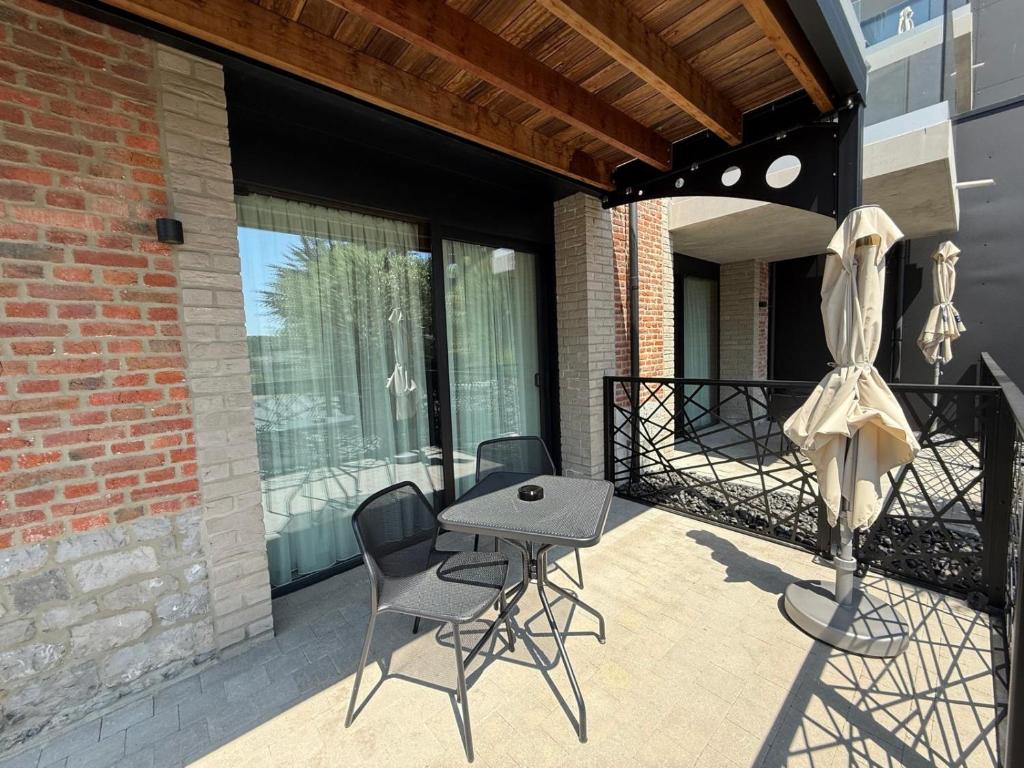 Balkón nebo terasa v ubytování CC Nomie Hôtel Restaurant