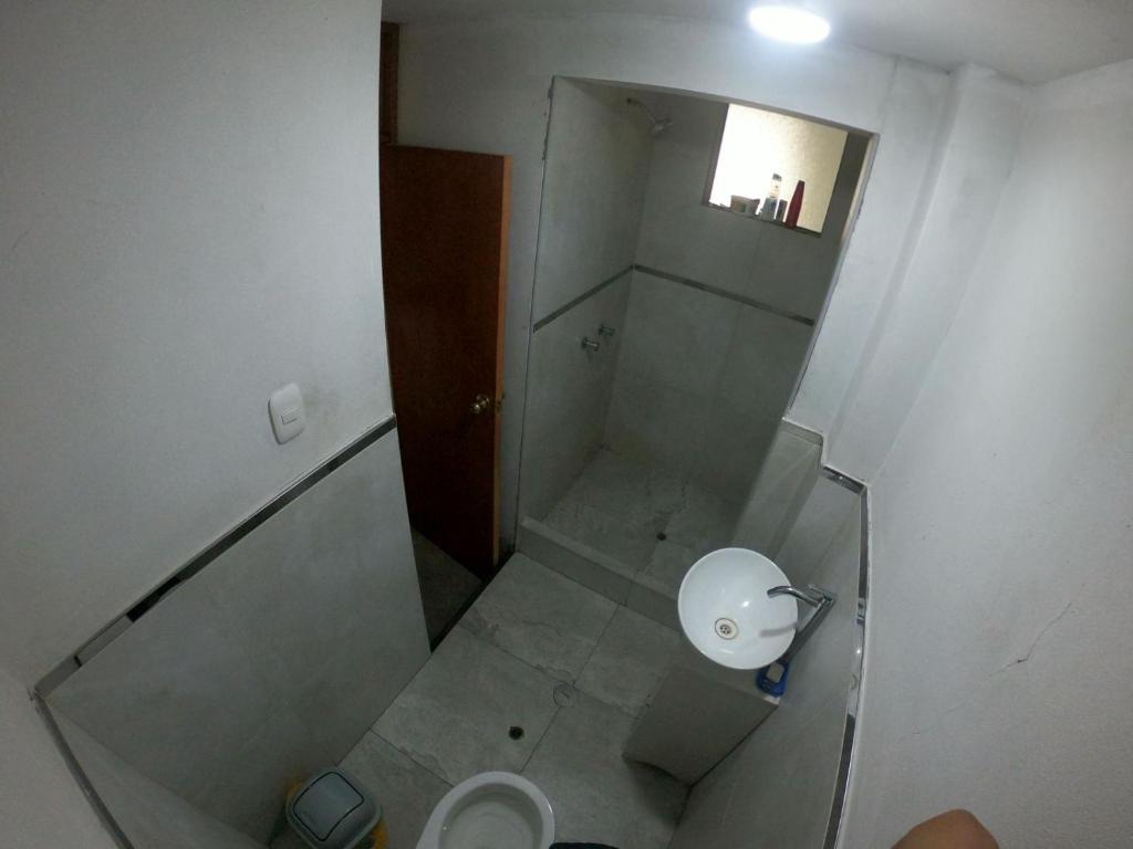 Koupelna v ubytování Casa de Gloria