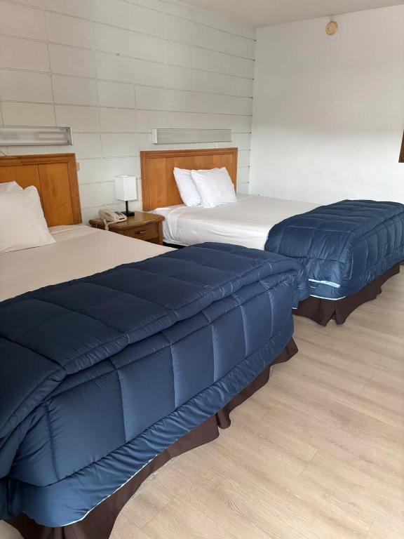 Postel nebo postele na pokoji v ubytování Camelot Court Motel