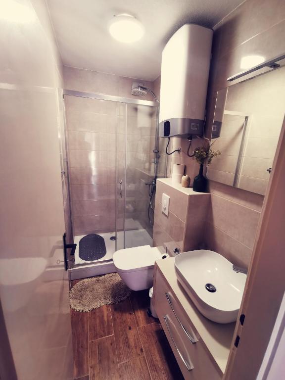 Kúpeľňa v ubytovaní Apartments Indira