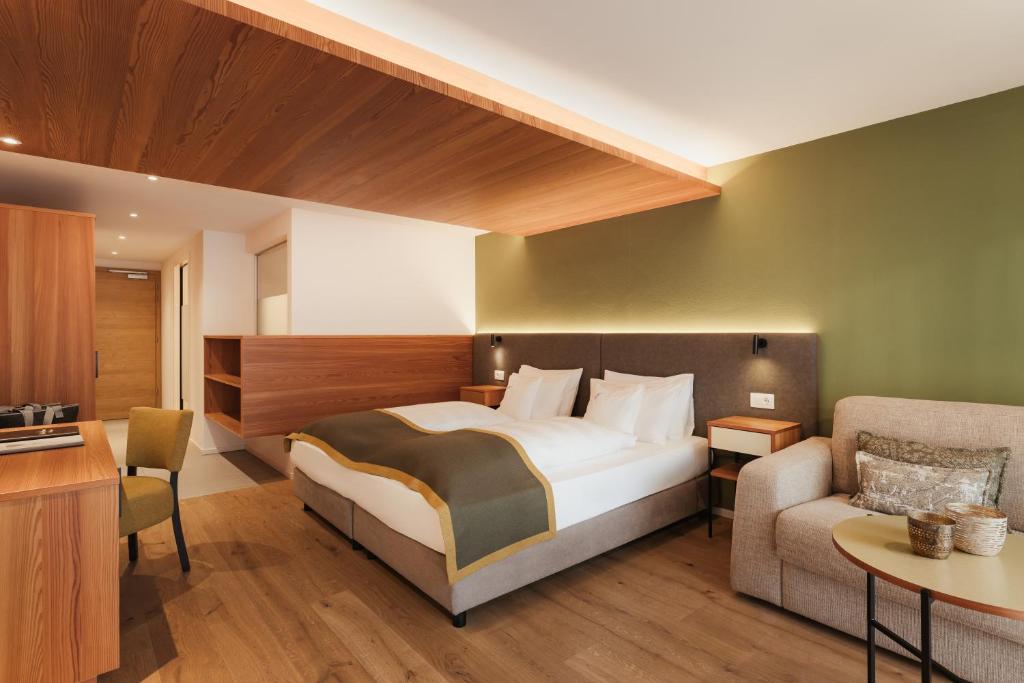 Postel nebo postele na pokoji v ubytování Hotel Diamant