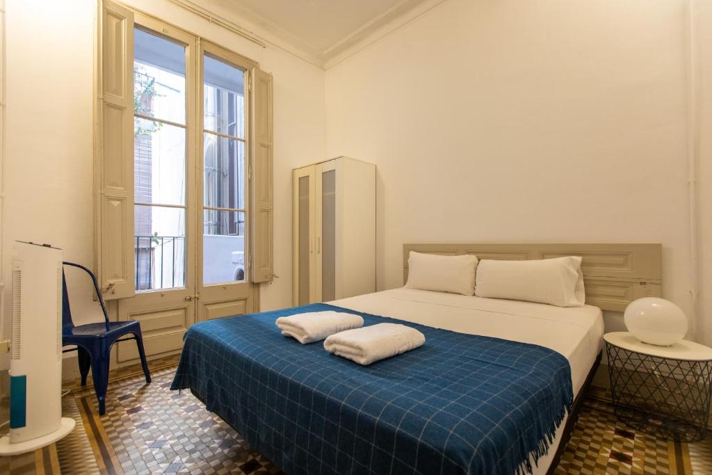 Posteľ alebo postele v izbe v ubytovaní b21-Apartamento Modernista para Grupos