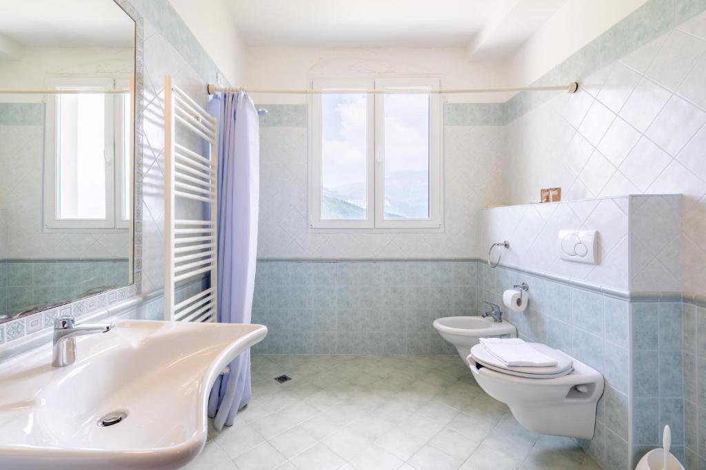 Koupelna v ubytování Hotel Polsa