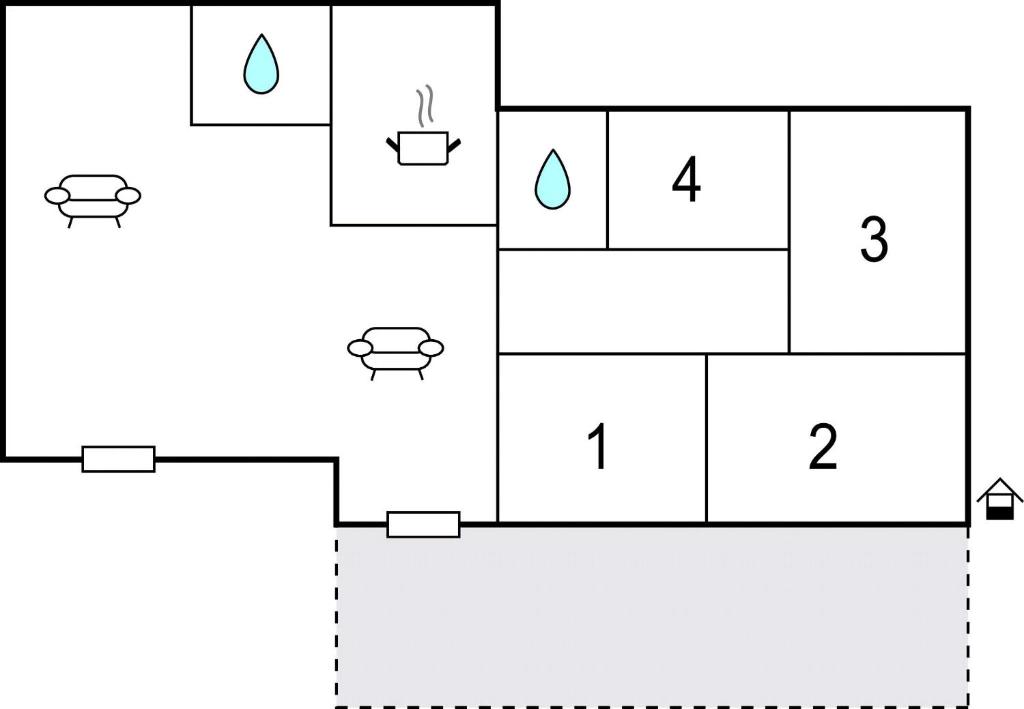 Plan piętra w obiekcie Casa Marina