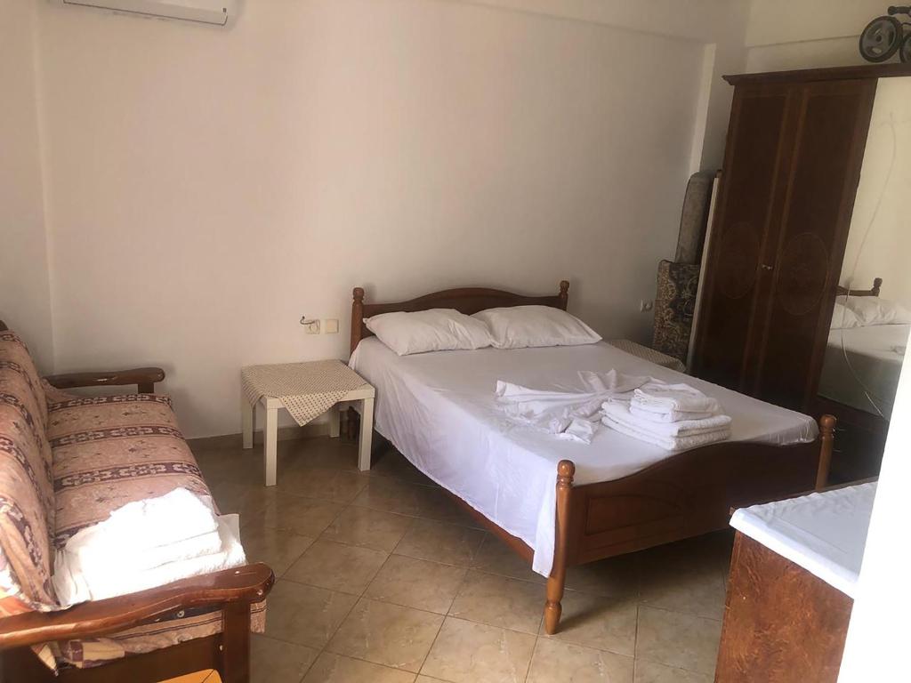 Postel nebo postele na pokoji v ubytování Belulaj Home