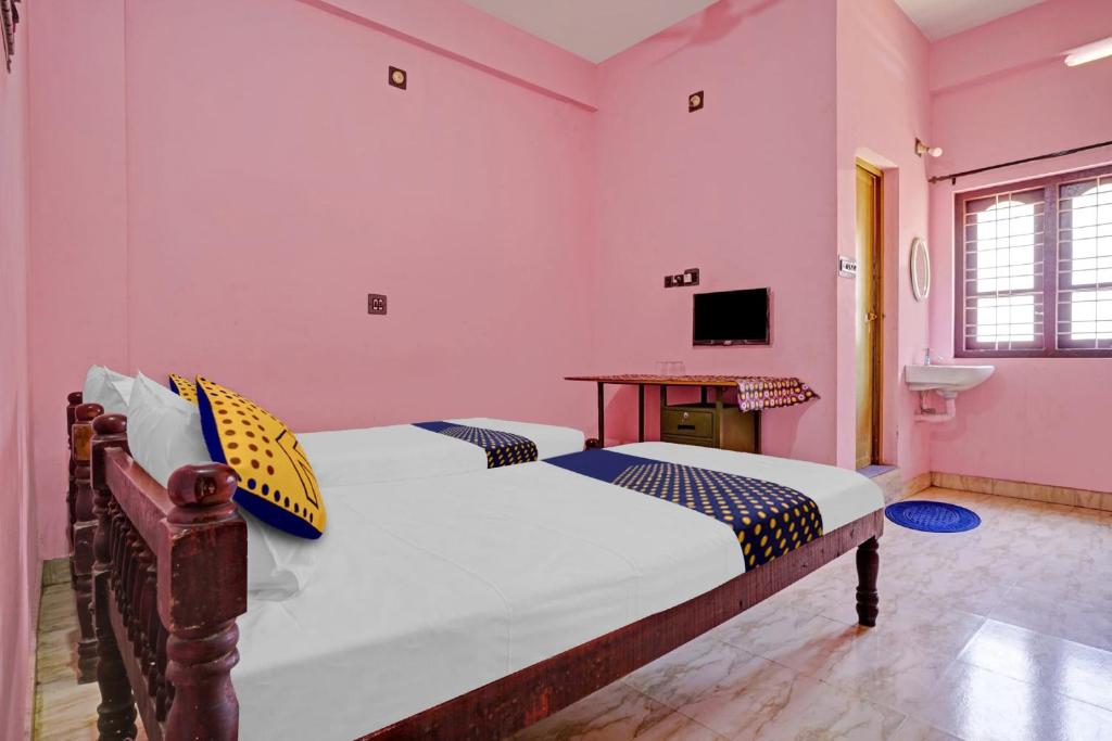 TV a/nebo společenská místnost v ubytování Hotel O SS Residency