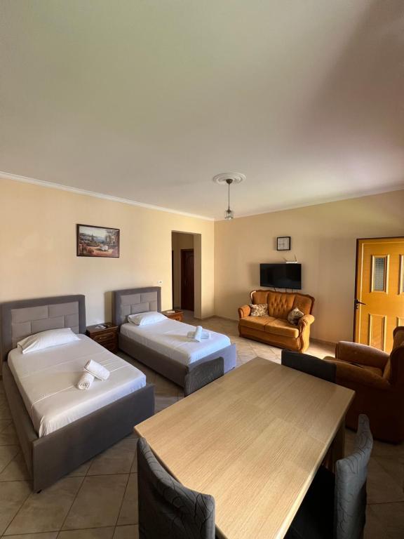 Mandi's Apartment 객실 침대