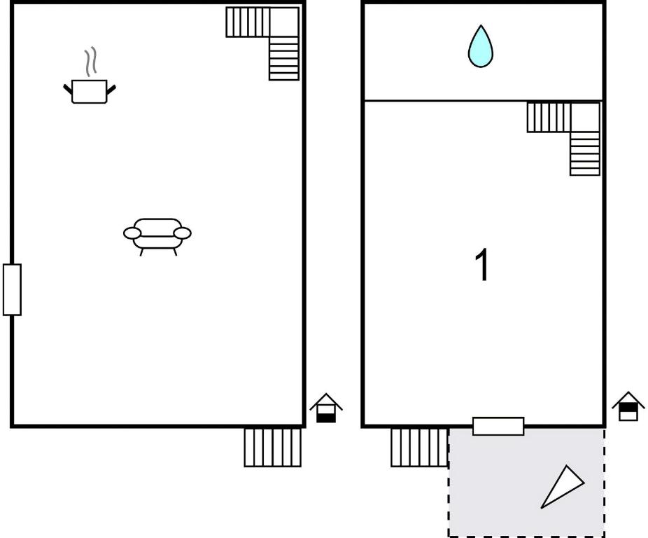 Plan piętra w obiekcie Casa Ginestra