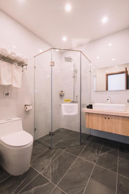 Koupelna v ubytování HOANG LINH PHAT HOTEL
