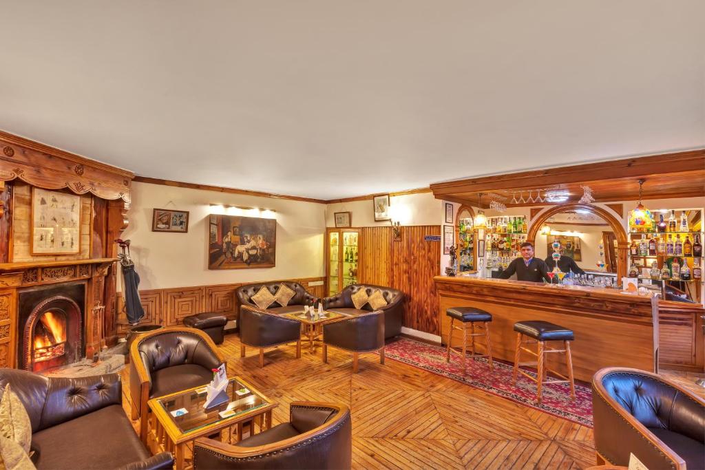 Posezení v ubytování Club Mahindra Mashobra