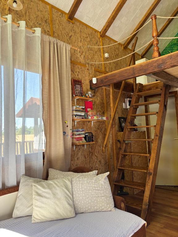 Postel nebo postele na pokoji v ubytování Zasavčanka