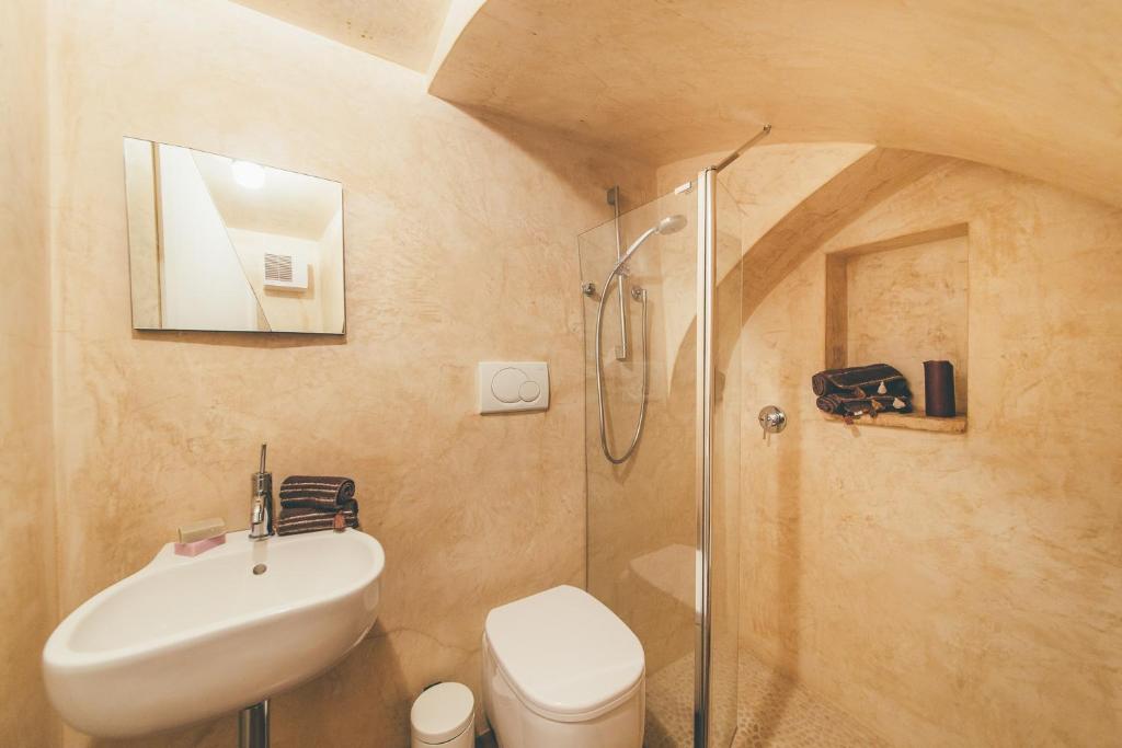 Koupelna v ubytování La pergola
