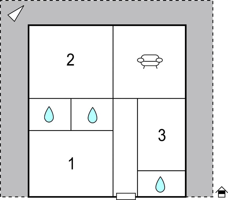 Plán poschodí v ubytovaní Helle Ferienwohnung Muehlbach