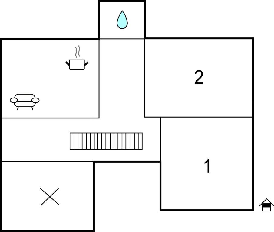 Půdorys ubytování Große Ferienwohnung Muehlbach