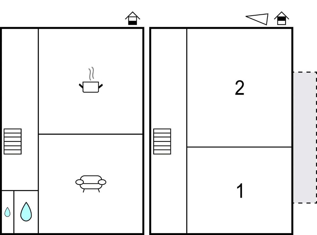 The floor plan of Erholsames Ferienhaus Pillberg