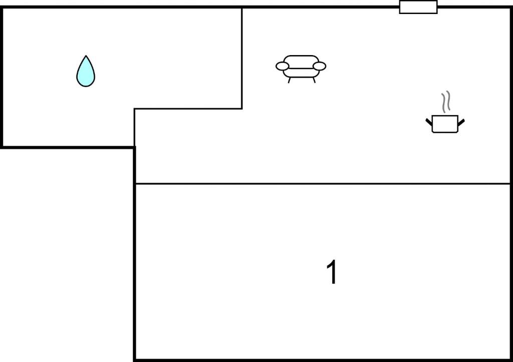 The floor plan of Attraktive Ferienwohnung
