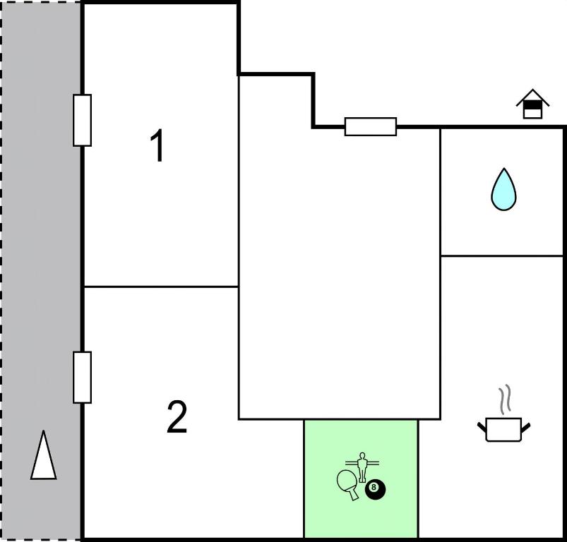 Půdorys ubytování Ferienwohnung In Ruhiger Lage