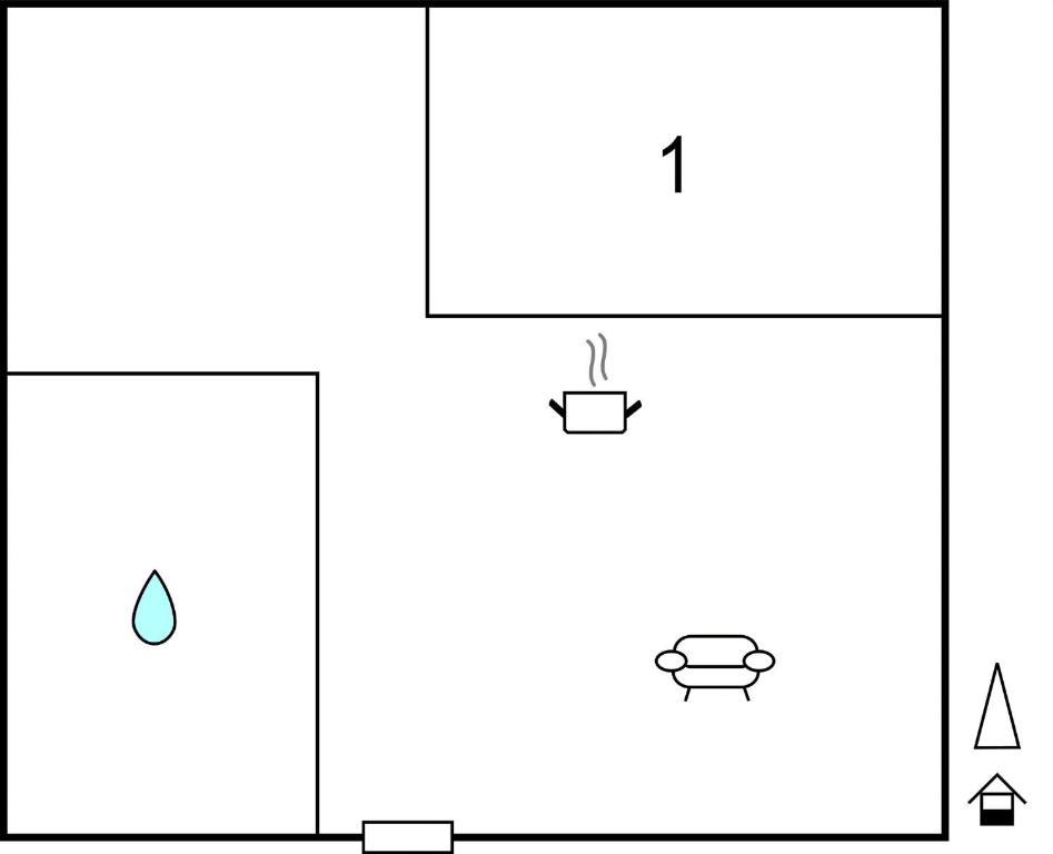 Půdorys ubytování Gemuetliche Ferienwohnung